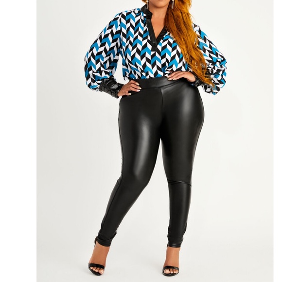 Eye Candy Faux Leather Legging Pants 